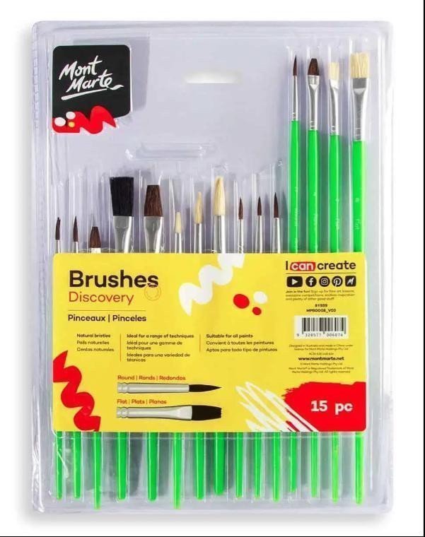 Mont Marte Sada štětců 0008 blistr 15 ks