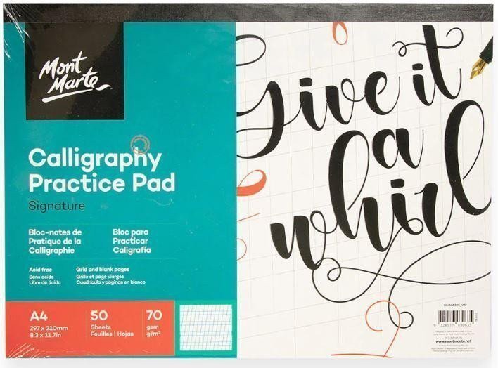 Mont Marte Cvičebnice kaligrafie A4 50 listů