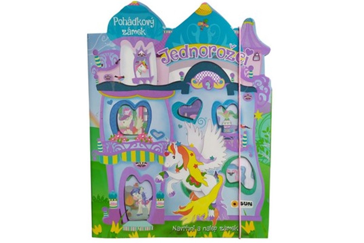Pohádkový zámek Jednorožci - Navrhni a nalep