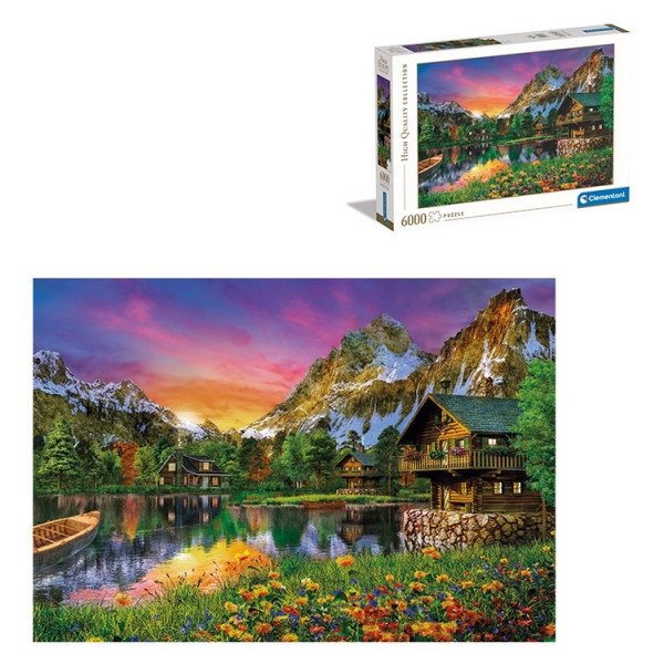 Puzzle Jezero v Alpách 6000 dílků