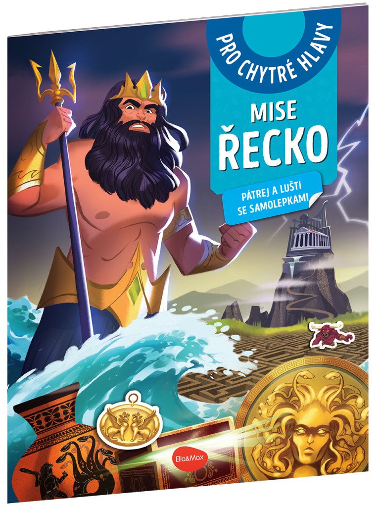 Mise Řecko - Pátrej a lušti se samolepkami – Amstramgram