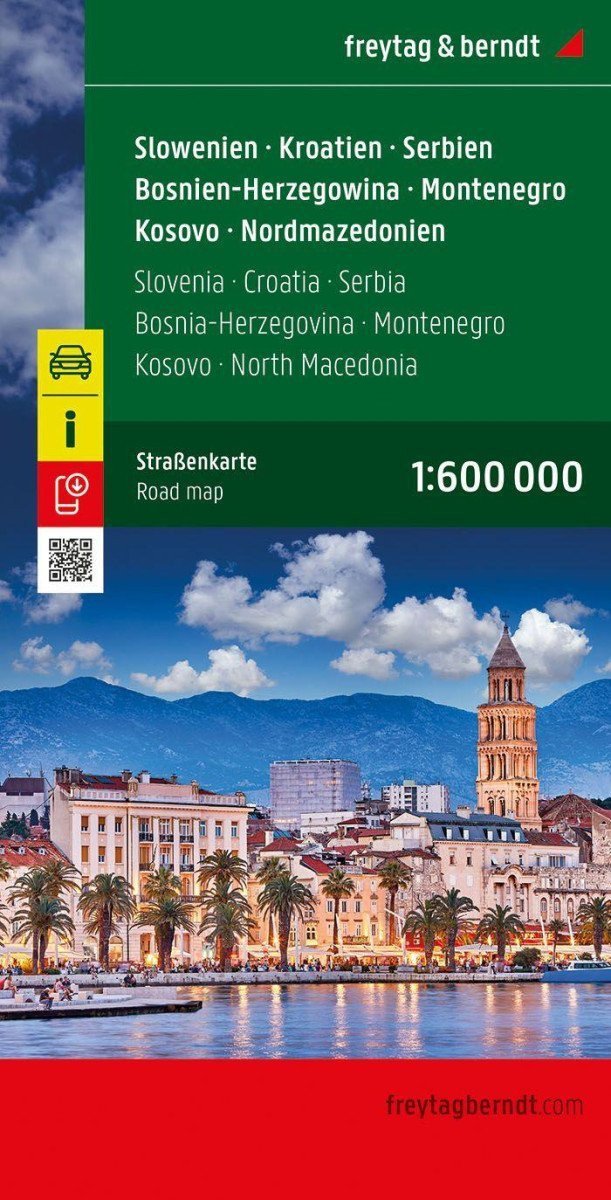 Slovinsko - Chorvatsko - Srbsko - Bosna a Hercegovina - Černá Hora - Kosovo - Severní Makedonie 1160000  automapa
