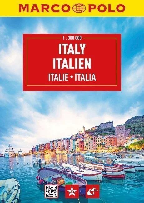 Itálie 1300 000  cestovní atlas MARCO POLO spirála