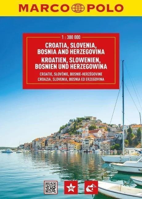 Chorvatsko Slovinsko Bosna a Hercegovina 1300 000  cestovní atlas MARCO POLO