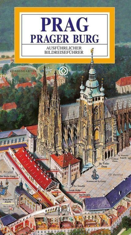 Pražský hrad - Panoramatická mapa  německy – Rygl Tomáš