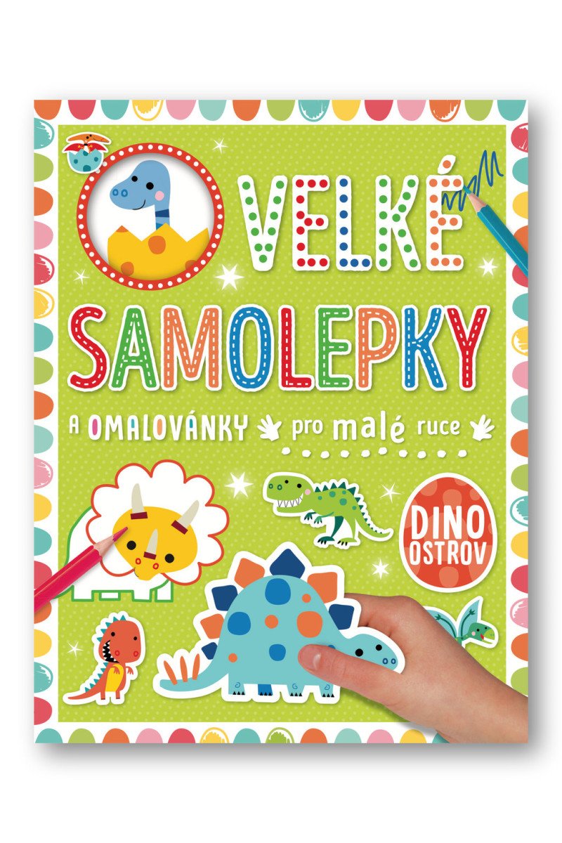 Velké samolepky a omalovánky pro malé ruce Dino ostrov – Lynch Stuart