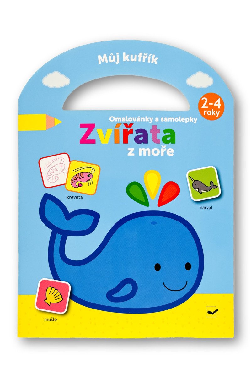 Můj kufřík Omalovánky a samolepky Zvířata z moře