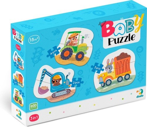 Baby puzzle Doprava 3v1 234 dílků