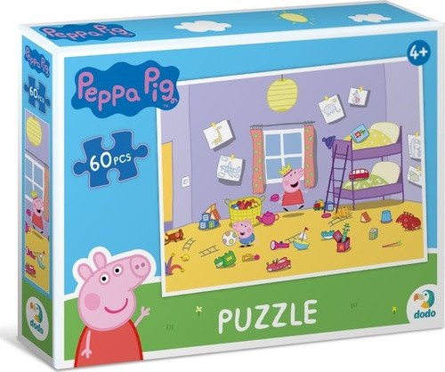 Puzzle Prasátko Peppa Hrátky v pokojíčku 60 dílků