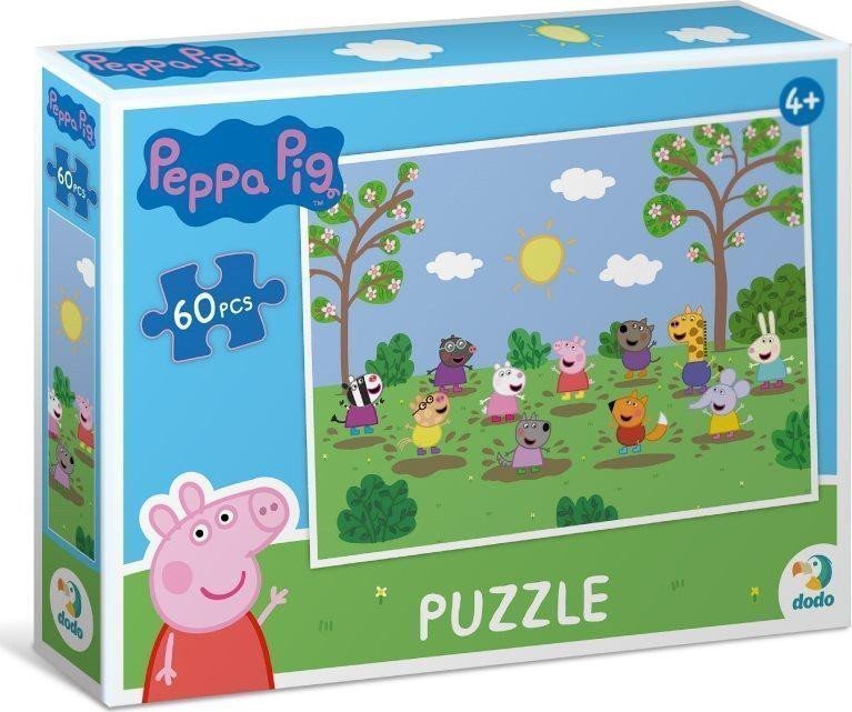 Puzzle Prasátko Peppa Zábava na sluníčku 60 dílků