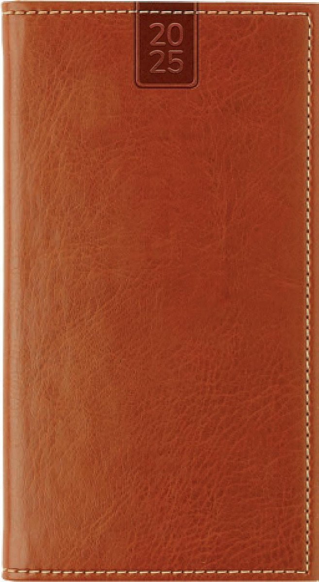 Diář 2025 Nebraska Light Brown mini týdenní A6