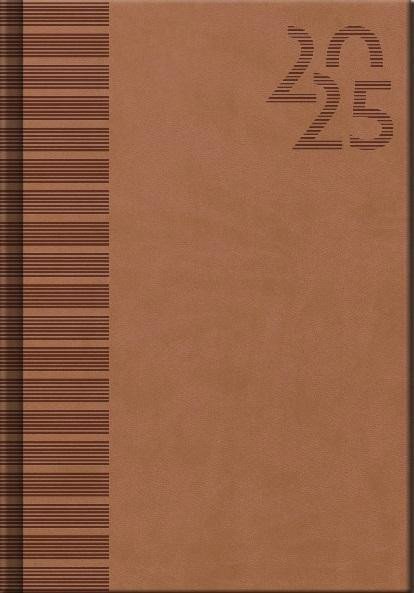 Diář 2025 Vivella Brown týdenní A5