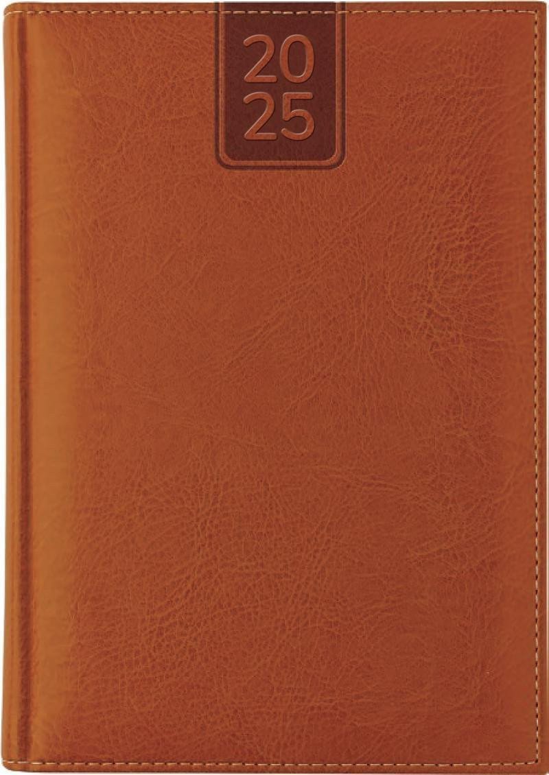 Diář 2025 Nebraska Light Brown týdenní A5