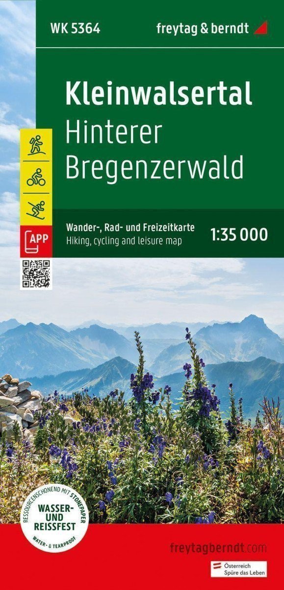 Kleinwalsertal 135 000  turistická cyklistická a rekreační mapa