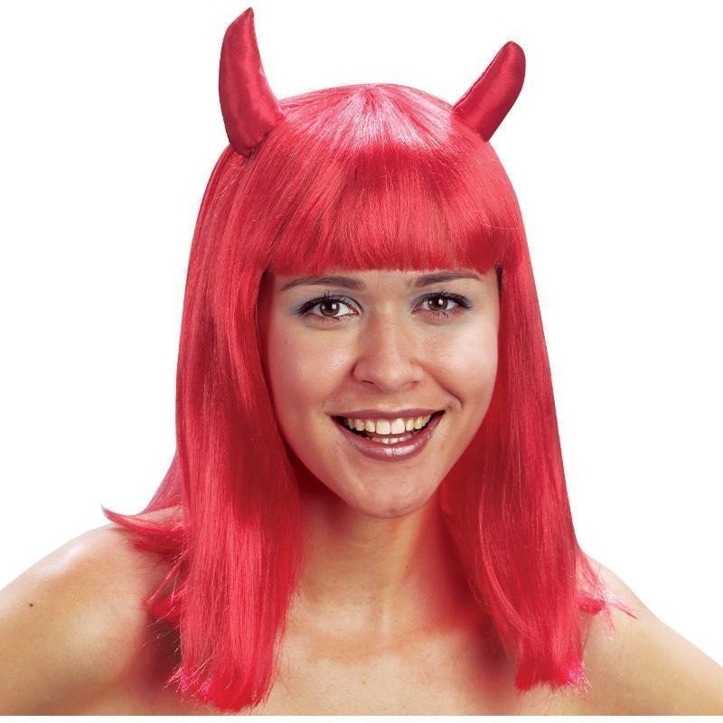 Paruka Čertice - červená