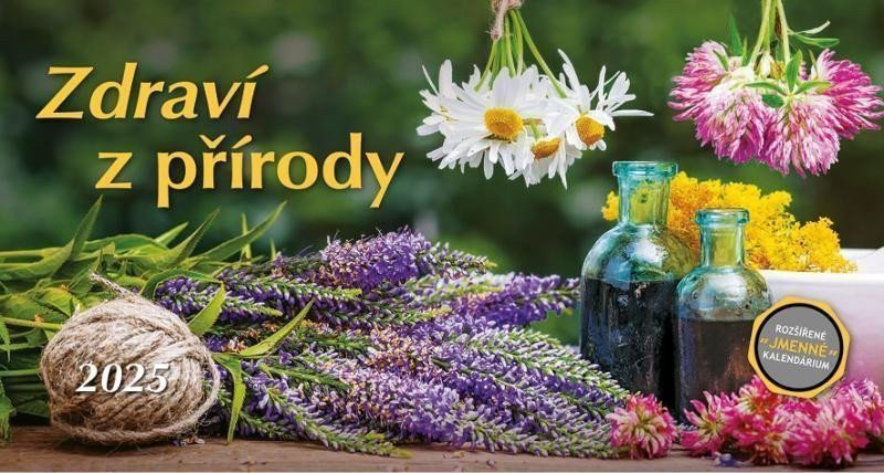 Kalendář 2025 Zdraví z přírody stolní 28 x 15 cm