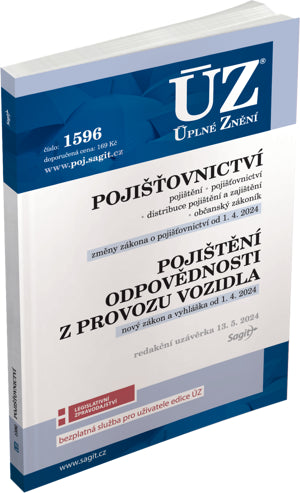 ÚZ 1596 Pojišťovnictví pojištění odpovědnosti z provozu vozidla