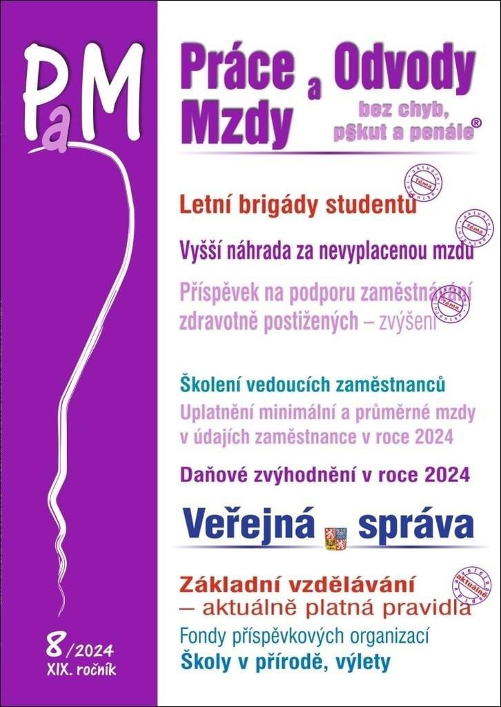 PaM 82024 Letní brigády studentů Vyšší náhrada za nevyplacenou mzdu