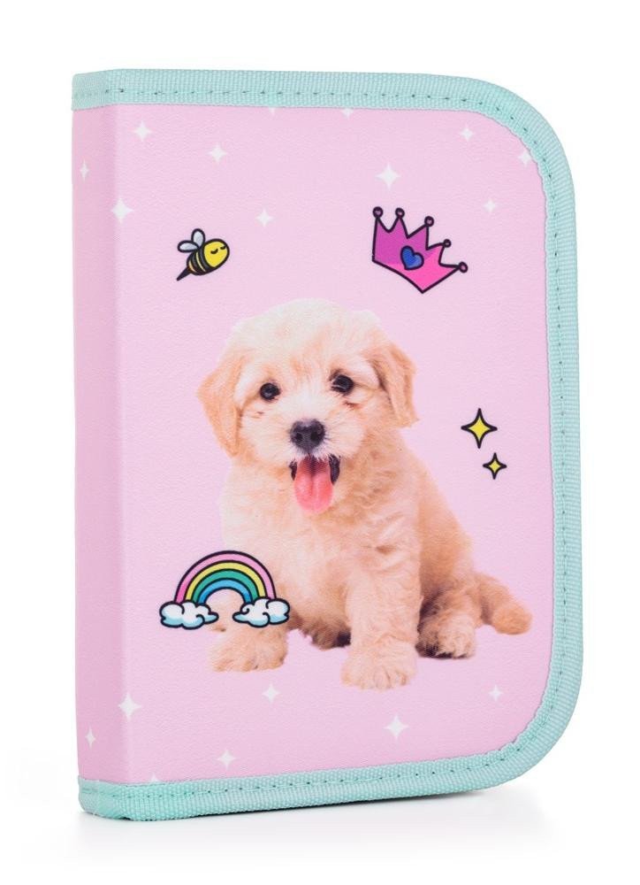 Penál 1 patrový 2 chlopně prázdný - Mazlíčci