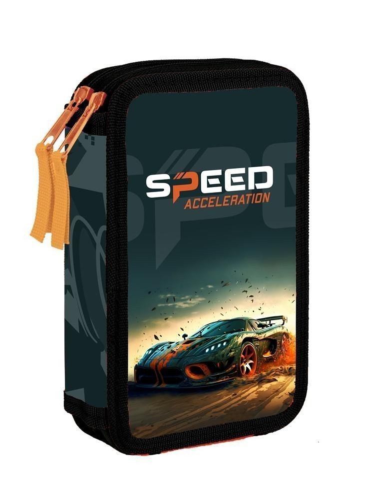 Penál 2 patrový prázdný - Auto