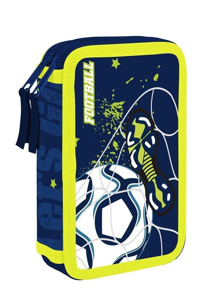 Penál 2 patrový prázdný - Fotbal