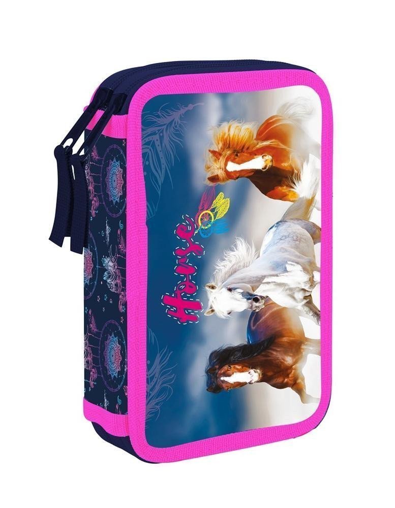 Penál 2 patrový prázdný - Kůň