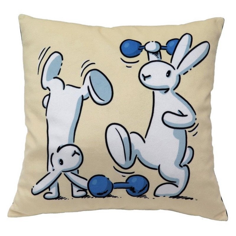 Bob a Bobek Polštář 30 x 30 cm - činky