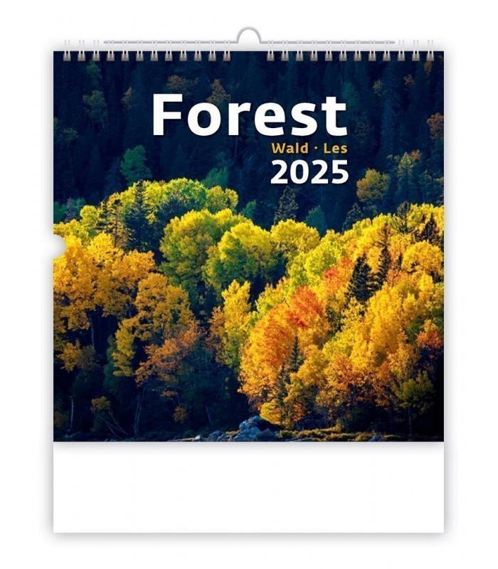 Kalendář nástěnný 2025 - Forest  Wald  Les