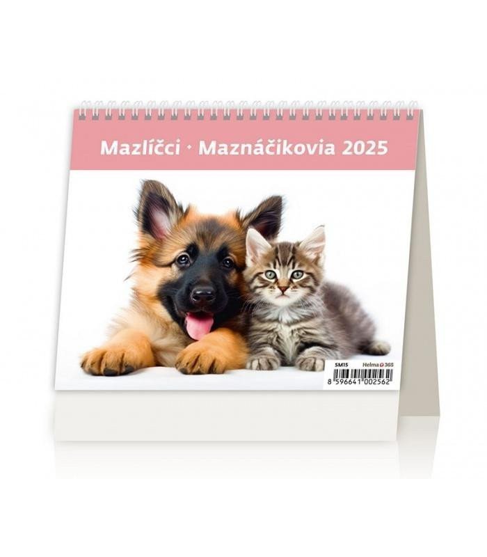 Kalendář stolní 2025 - MiniMax Mazlíčci  Maznáčikovia