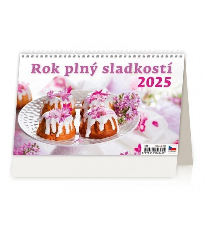 Kalendář stolní 2025 - Rok plný sladkostí