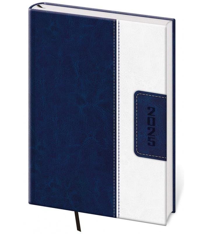 Diář 2025 Classic denní A5 modrobílá
