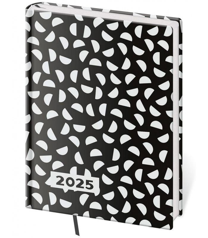 Diář 2025 Vario týdenní kapesní A7 Lyra BW