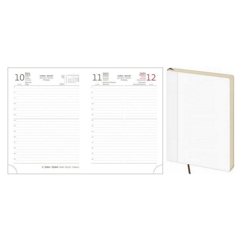 Diář 2025 Náhradní náplň B6 M - 432 denní