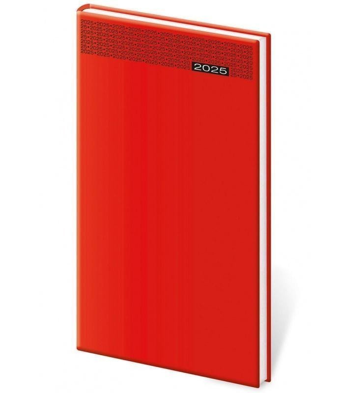 Diář 2025 Gommato týdenní kapesní červená