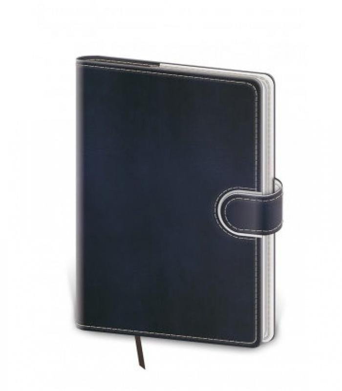 Diář 2025 Flip denní B6 modrobílá