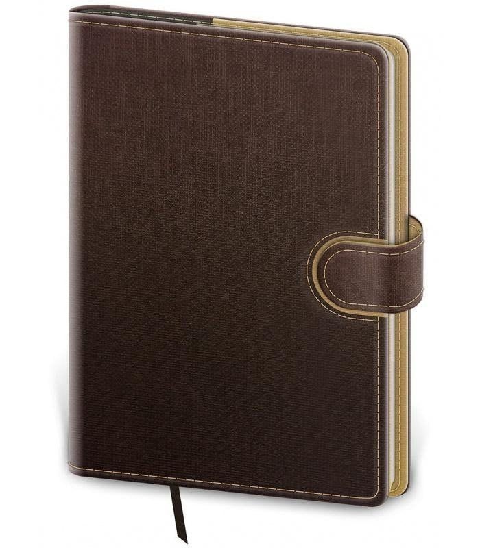 Diář 2025 Flip denní A5 hnědocapuccinová