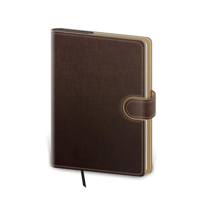 Zápisník Flip hnědocapuccinová 15 tečkovaný L