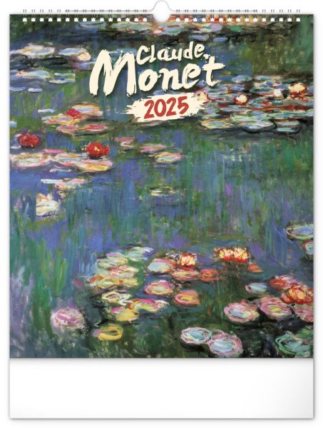 Kalendář 2025 nástěnný: Claude Monet, 30 × 34 cm