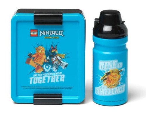 LEGO Ninjago Svačinový set láhev a box - modrá