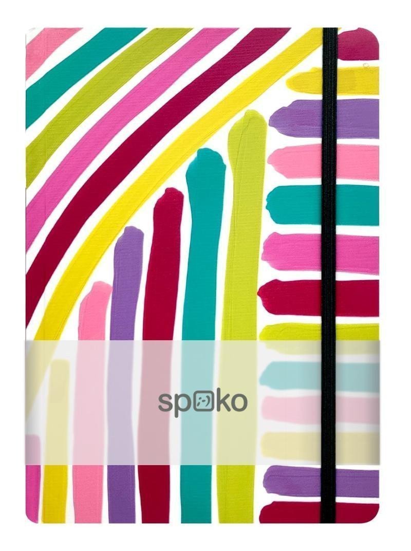 Spoko zápisník Creative růžový štětec A5 linkovaný