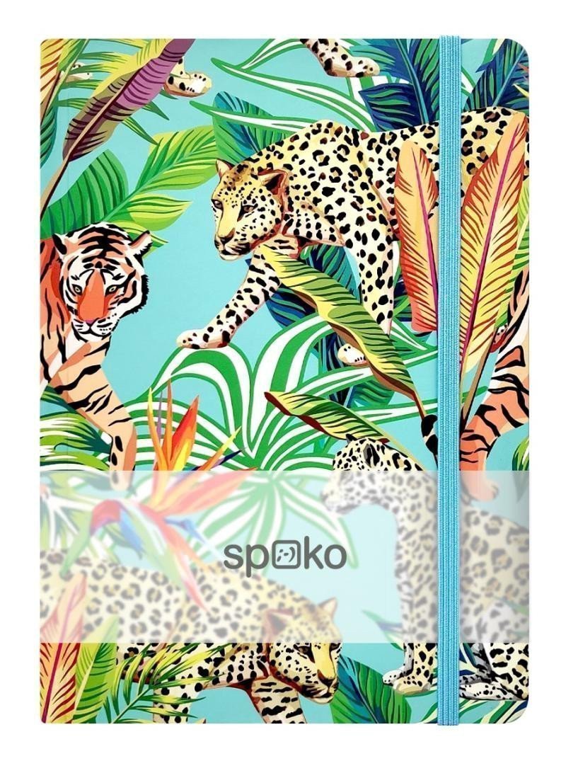 Spoko zápisník Jungle gepard A5 linkovaný
