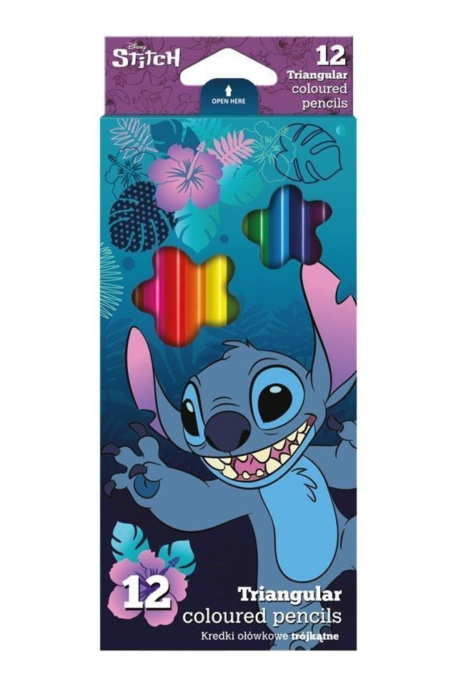 Colorino pastelky trojhranné Stitch 12 barev