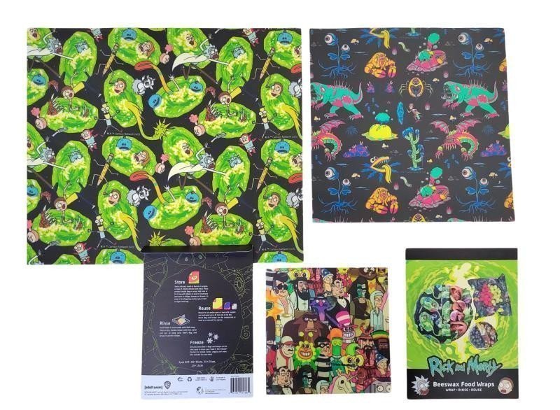 Rick  Morty Voskovaný ubrousek - Set 3 ks