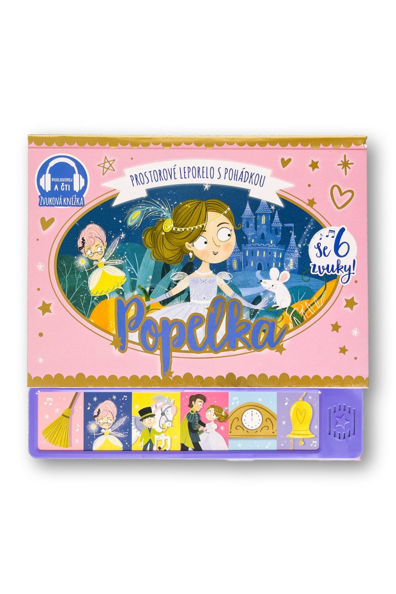 Popelka - prostorové leporelo s pohádkou se 6 zvuky