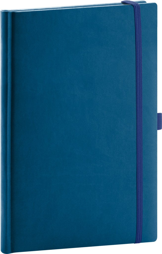 Notes Aprint - modrý tečkovaný 15 × 21 cm