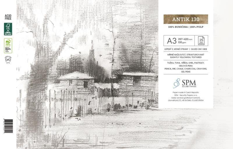 Grafický blok Antik 130 gm2 A3