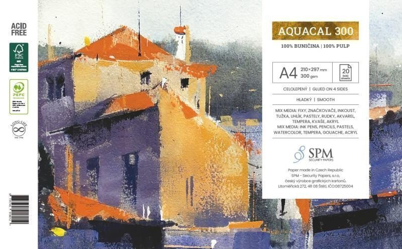 Grafický blok Aquacal 300 gm2 A4