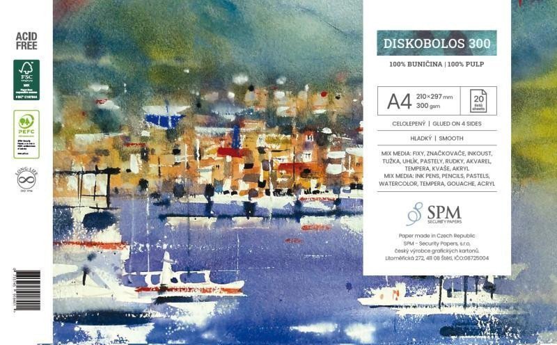 Grafický blok Discobolos 300 gm2 A4