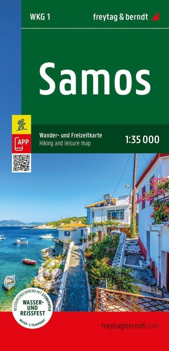 Samos 135 000  turistická a rekreační mapa