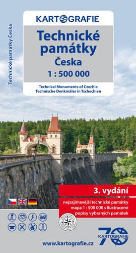 Technické památky Česka 1500 000 tematická mapa